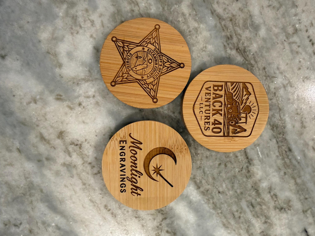 Personalized Wood Magnetic Bottle Opener | Custom Engraved Party Favor| Corporate Logo | Wholesale Pricing