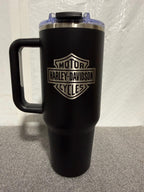Custom Engraved Tumbler 40oz | Personalized Tumbler with Logo or Text | Custom Logo Tumbler | Engraved Business Cup | Personalized Gift