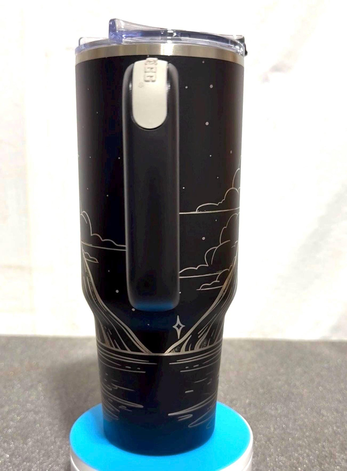 Camping Tumbler 40oz | Life Is Better Around the Campfire | Engraved Campfire Tumbler | Camper Gift | Mountain Tumbler | Outdoor Lover Gift