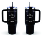 Custom Engraved Tumbler 40oz | Personalized Tumbler with Logo or Text | Custom Logo Tumbler | Engraved Business Cup | Personalized Gift