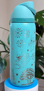 Magical Theme Park Day Inspired Owala | Full Wrap 32 oz Stitch Insulated Tumbler | Custom Drinkware