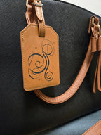 Magical Theme Park Personalized Bag Tag | Vegan Leather | Stroller Tag | Castle, Character, Carriage