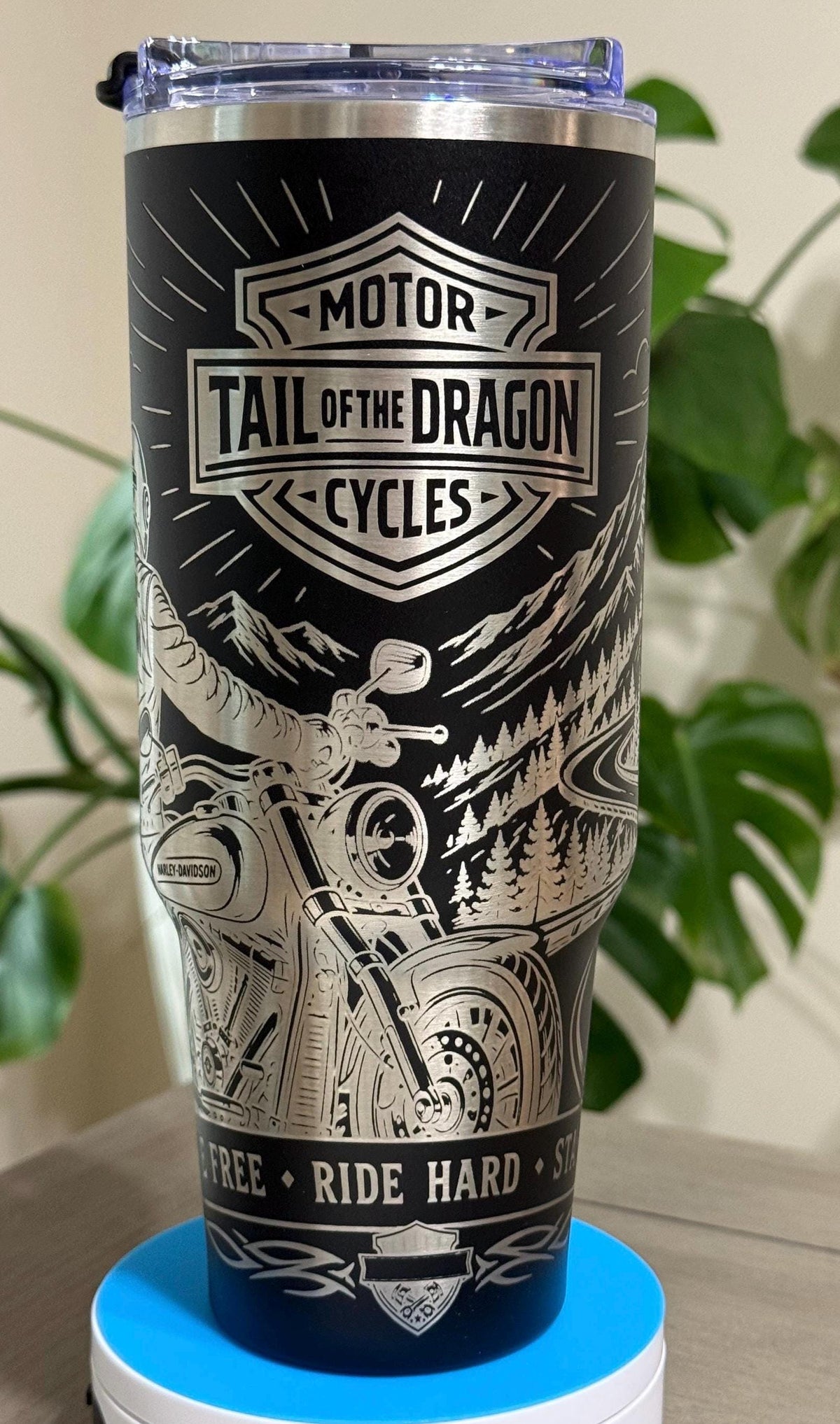Tail of the Dragon US129 Motorcycle Tumbler | 318 Curves Ride Souvenir