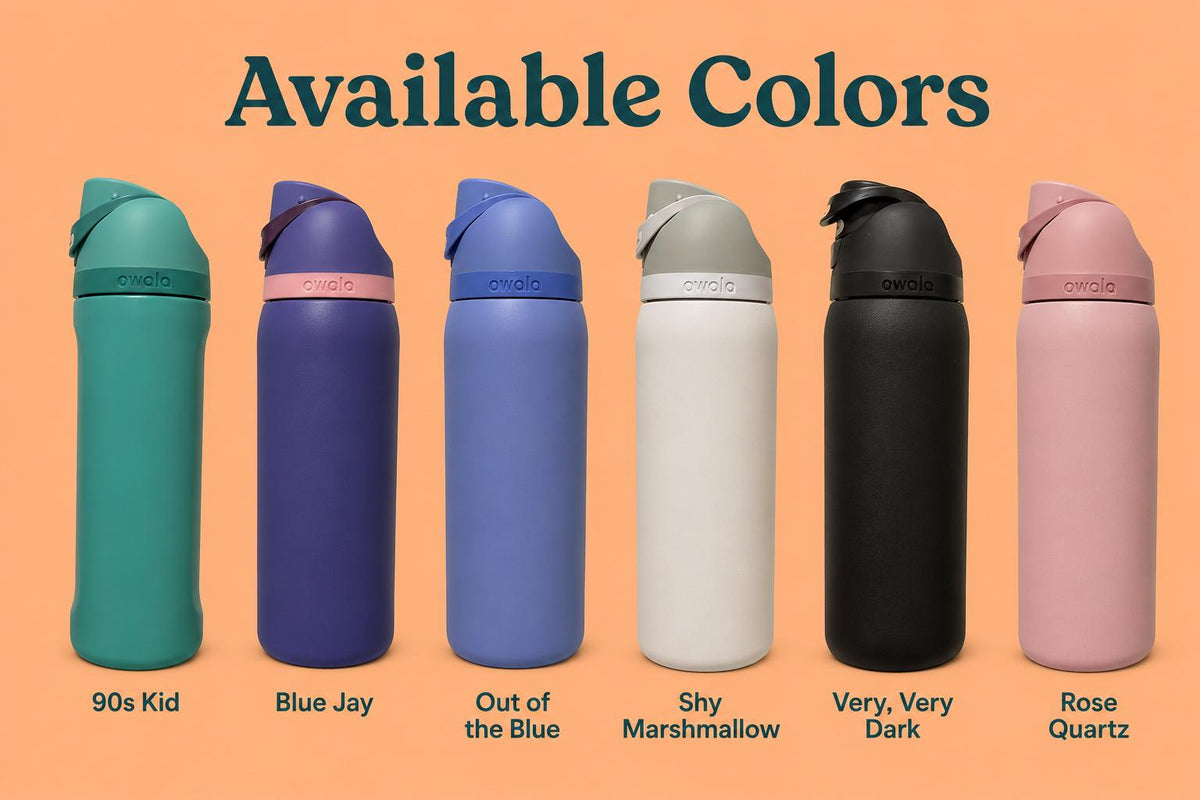 Birth Flower Owala Free Sip | 24 or 32 oz Insulated Tumbler | Custom Drinkware
