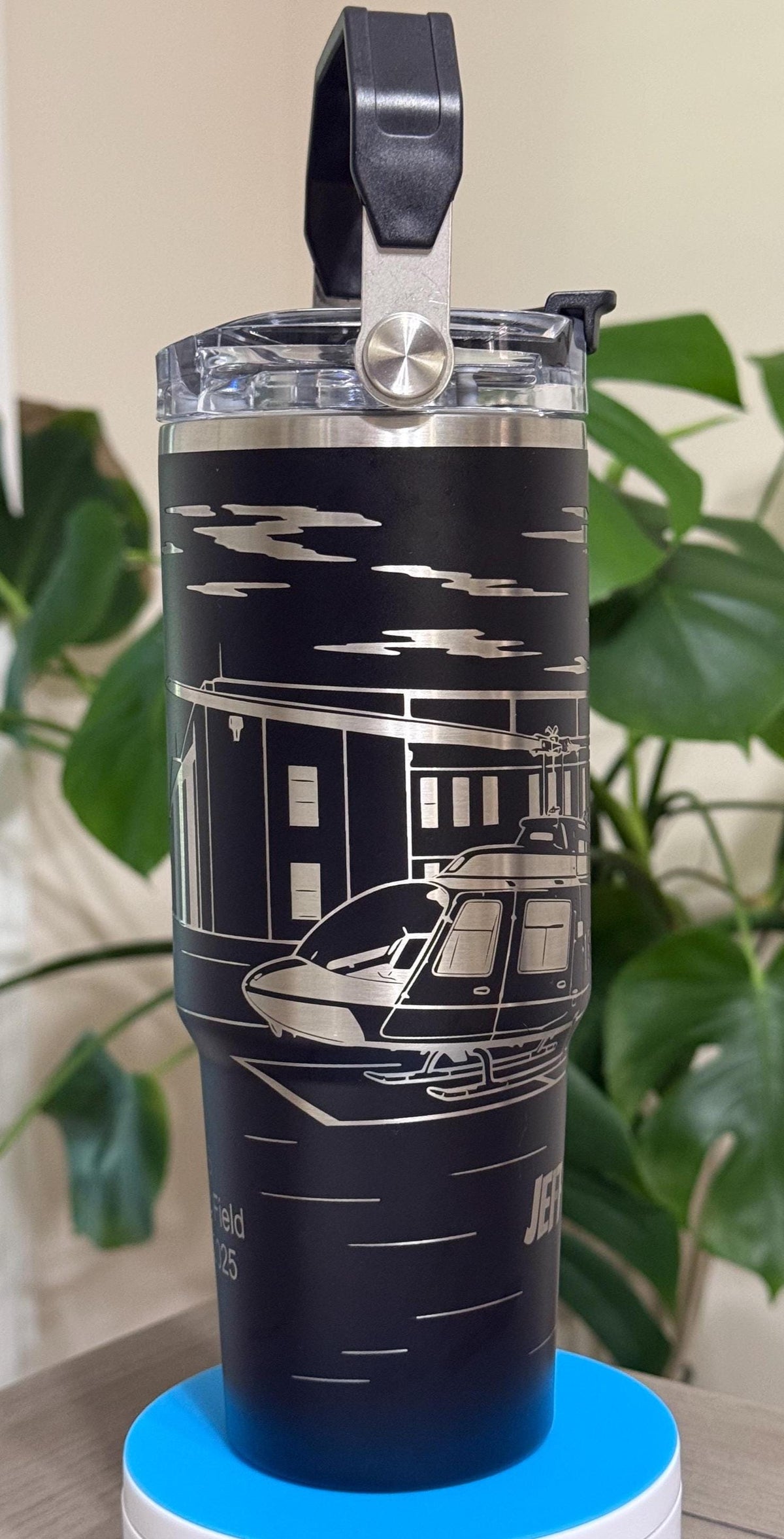 Helicopter Aircrew Laser Engraved Tumbler | 30 or 40 Oz Military, Pilot, Retirement Gift