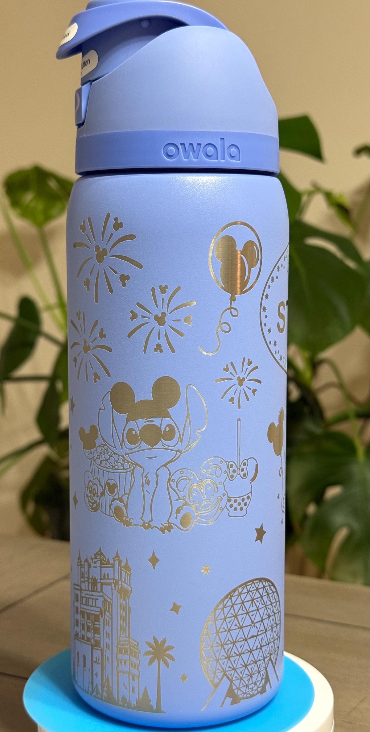 Magical Theme Park Day Inspired Owala | Full Wrap 32 oz Stitch Insulated Tumbler | Custom Drinkware