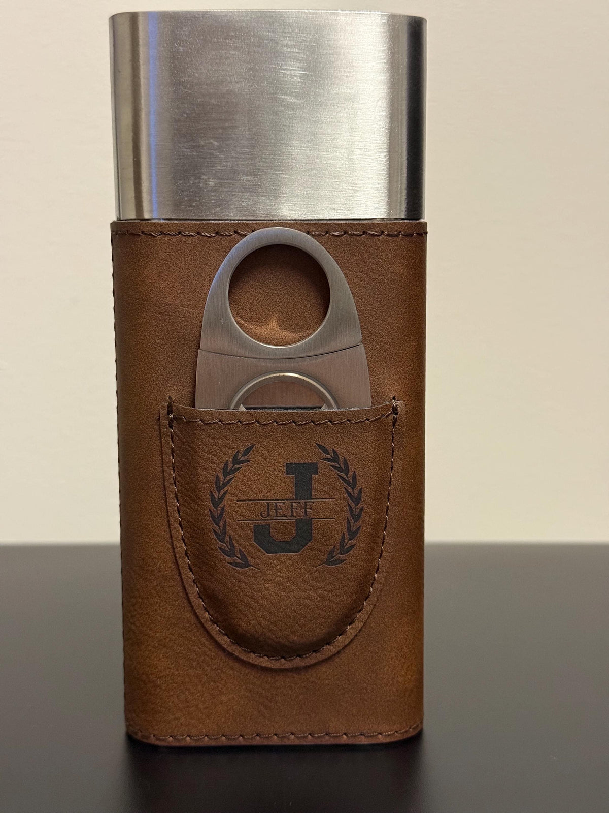 Custom Laser Monogrammed Engraved Cigar Case | Portable Cigar Holder| Personalization Options | Create Your Own