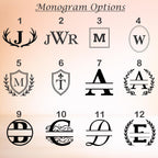 Personalized Monogram Leather Keychain | Create Your Own