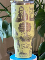 Classic Monster Tumbler | Vintage Horror Engraved Cup | Retro Halloween Tumbler | Spooky Horror Gift | Owala or Hogg