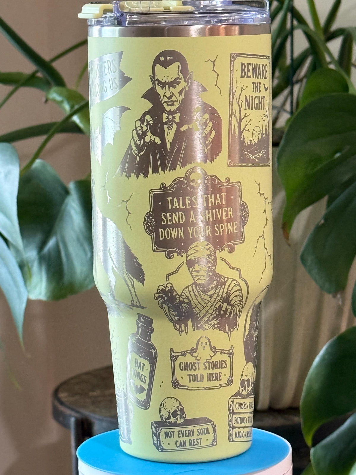 Classic Monster Tumbler | Vintage Horror Engraved Cup | Retro Halloween Tumbler | Spooky Horror Gift | Owala or Hogg