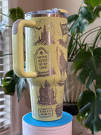 Classic Monster Tumbler | Vintage Horror Engraved Cup | Retro Halloween Tumbler | Spooky Horror Gift | Owala or Hogg