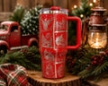 Christmas Stamp Tumbler | Full Wrap Laser Engraved | 40 oz Hogg or 32 oz Owala