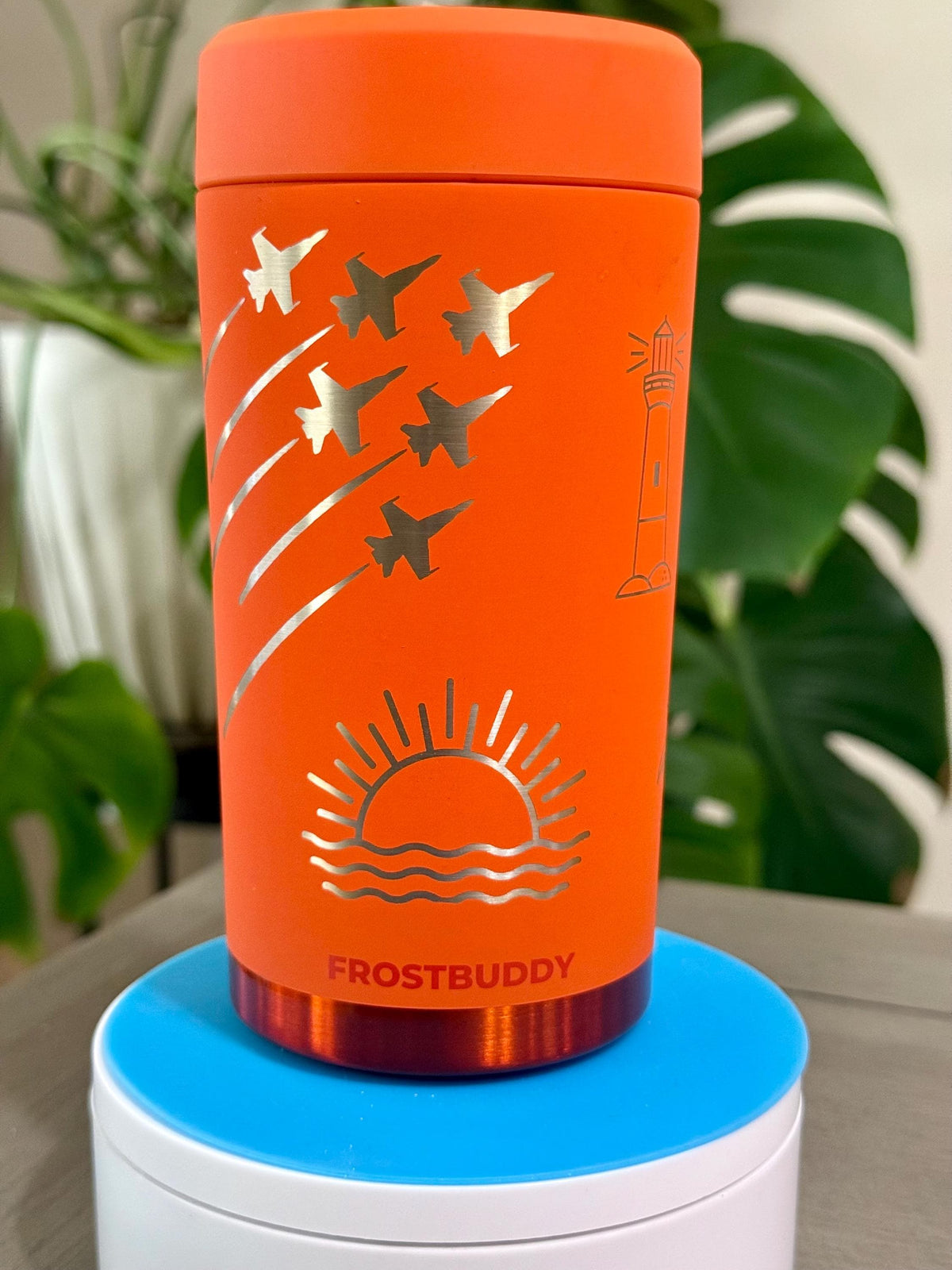 Pensacola Beach Universal FrostBuddy Can Cooler | Blue Angels Drink Cooler | Personalized Pensacola Gift | Beach Can Holder | Florida